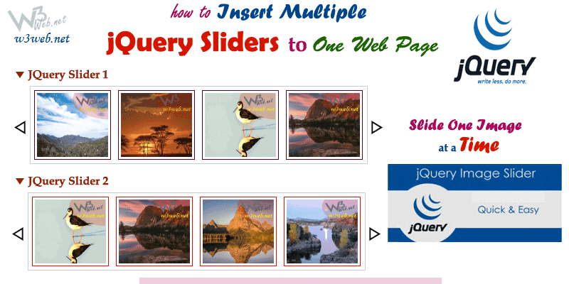 w3web.net - multiple carousels on one page jquery