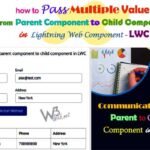 In LWC communication how to pass the multiple values from parent component to child component through component JavaScript Method in salesforce lightning web component | how to pass value from parent to child component in lwc