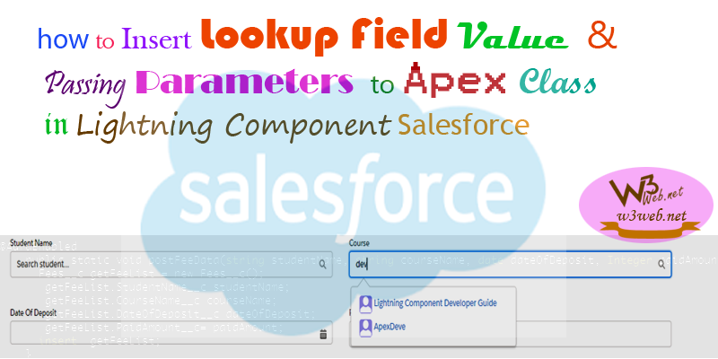 insert lookup field value through apex class in salesforce -- w3web.net