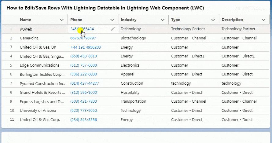 lightning datatable inline edit lwc -- w3web.net
