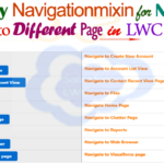 How to apply navigationmixin.navigate for navigate to different page like create new account record, web external url, visualforce page, contact list view, new tab and reports page uses of Navigation Service Library (NavigationMixin) in Lightning Web Component — LWC | apply navigationmixin for navitate to different page types like Navigate to Pages, Records, Lists, Visualforce, Tabs, Reports & web external url in LWC