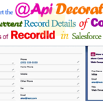 How to pass recordId to get current Contact record details using lightning-record-view-form & lightning-output-field elements in Lightning Web Component (LWC) | import the @api decorator to get current record of Contact from recordId uses of lightning-output-field elements in Salesforce LWC