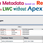 How to retrieve custom metadata records based on recordId without Apex SOQL uses of ‘uiRecordApi’ library in Lightning Web Components – LWC  | How to get custom metadata record based on recordId without apex Using “lightning/uiRecordApi” library in LWC (Lightning Web Component) Salesforce