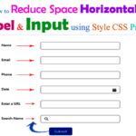 How to remove/put the extra space between label and lightning-input field Uses of Style CSS property in LWC – Lightning Web Component | How to reduce space horizontally between label and input using Style CSS property in Lightning Web Component – LWC