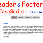How to include header and footer in all pages uses of JavaScript function in HTML file | How to include header and footer in html file without php | How to load header and footer using Javascript and HTML