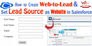 how to create web-to-lead in salesforce -- w3web.net